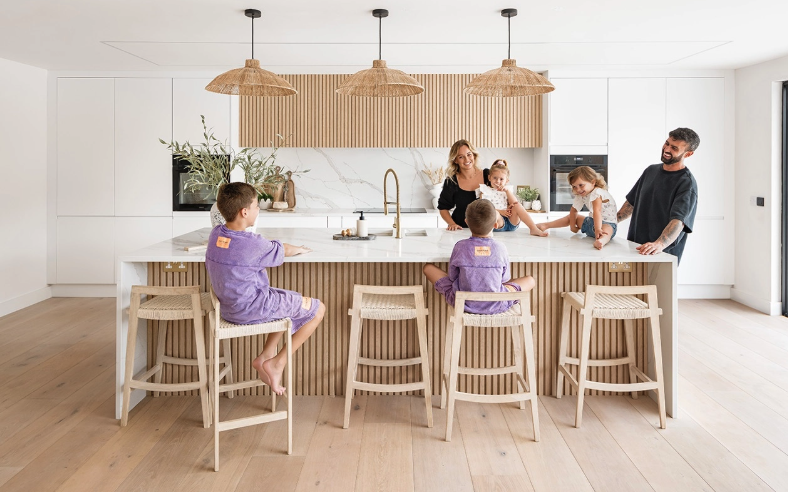 family quartz kitchen